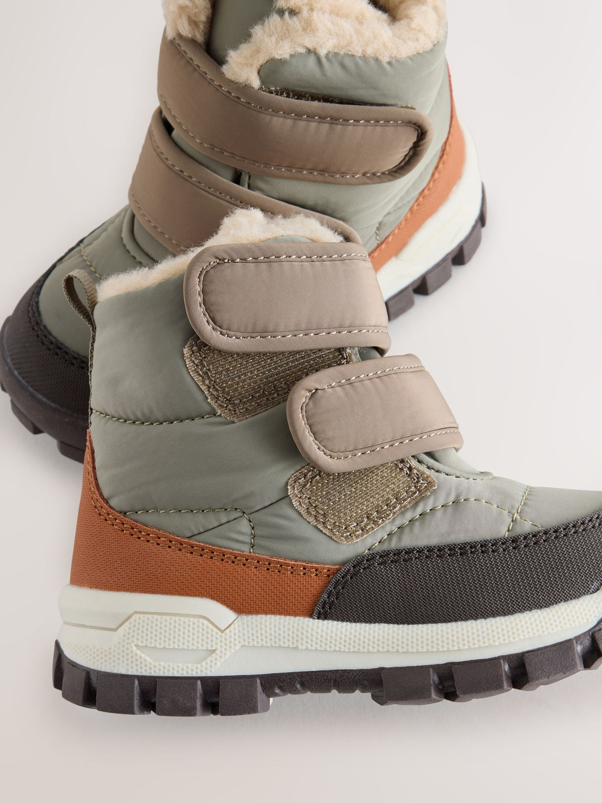 Dsiney Kidz - Grey Standard Fit (F) Waterproof Warm Lined Touch Fastening Walking Boots image 5