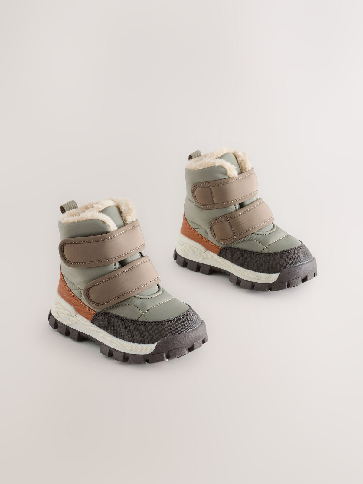 Dsiney Kidz - Grey Standard Fit (F) Waterproof Warm Lined Touch Fastening Walking Boots image 1