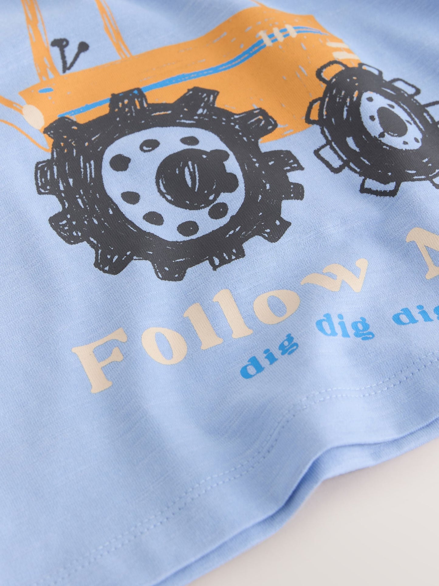 Dsiney Kidz - Pale Blue Digger Long Sleeve Graphic T-Shirt (3mths-7yrs) image 7