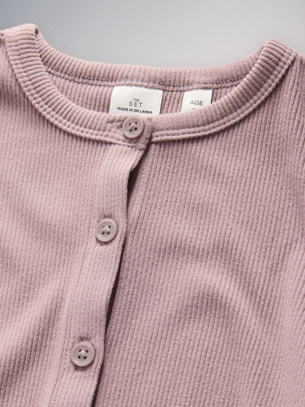 The Set Soft Touch Rib Button Through Cardigan and Leggings  Set Lilac Purple - image 7