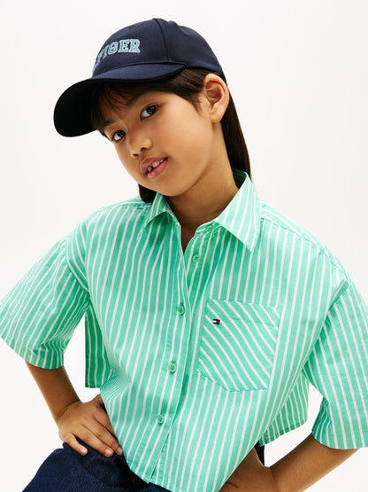 Tommy Hilfiger Blue Logo Embroidery Twill Baseball Cap image 2