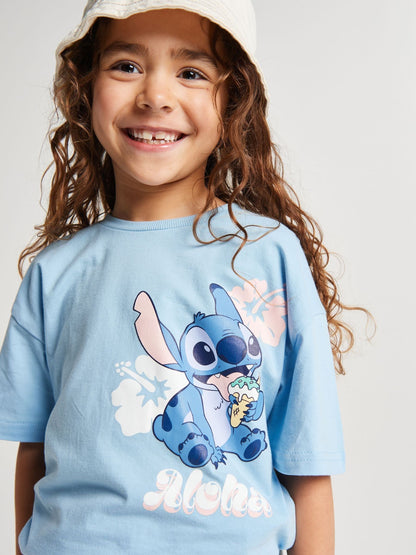 Dsiney Kidz - Brand Threads Blue Lilo & Stitch Sweater & Shorts Set image 3