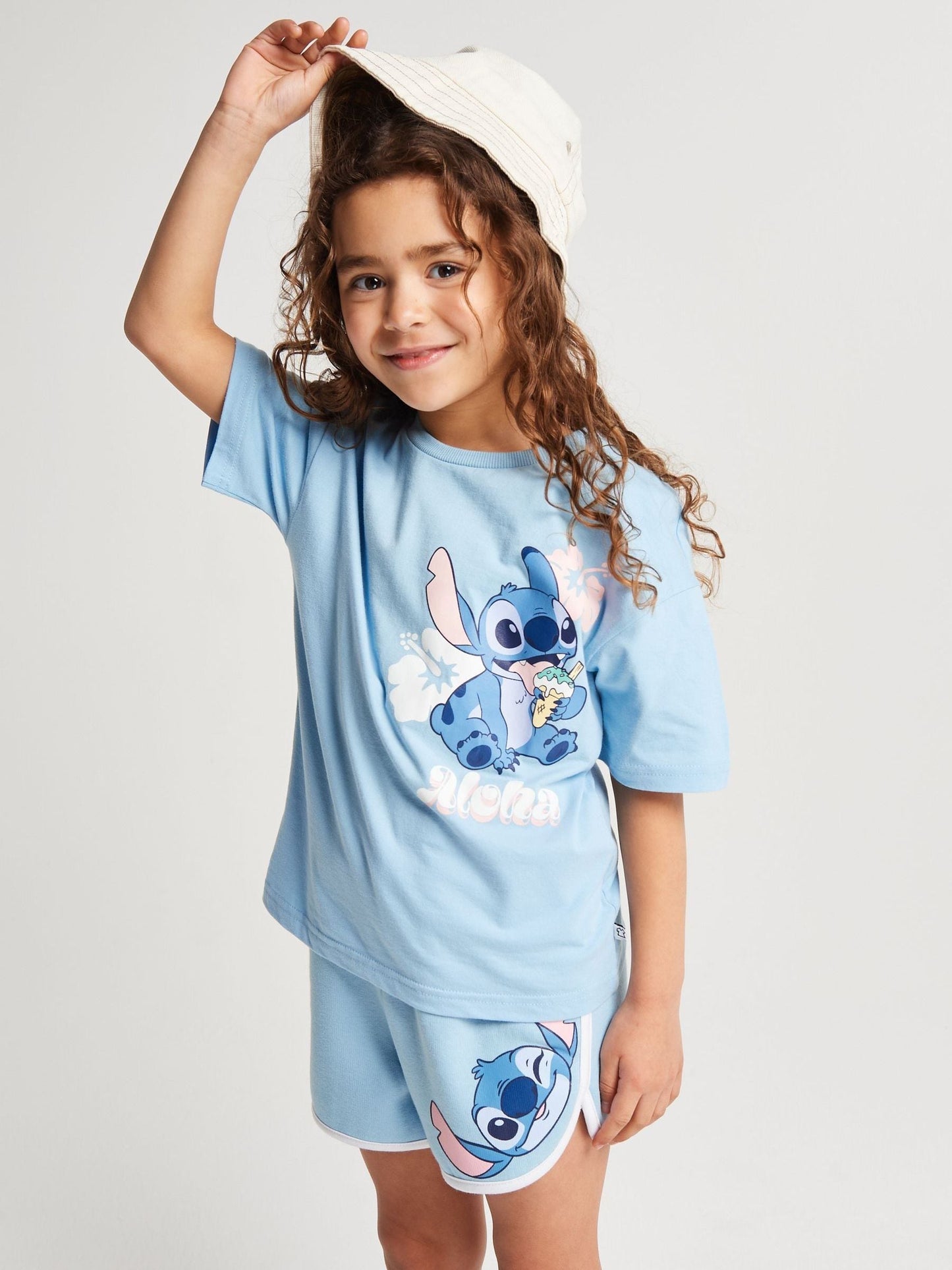 Dsiney Kidz - Brand Threads Blue Lilo & Stitch Sweater & Shorts Set image 4