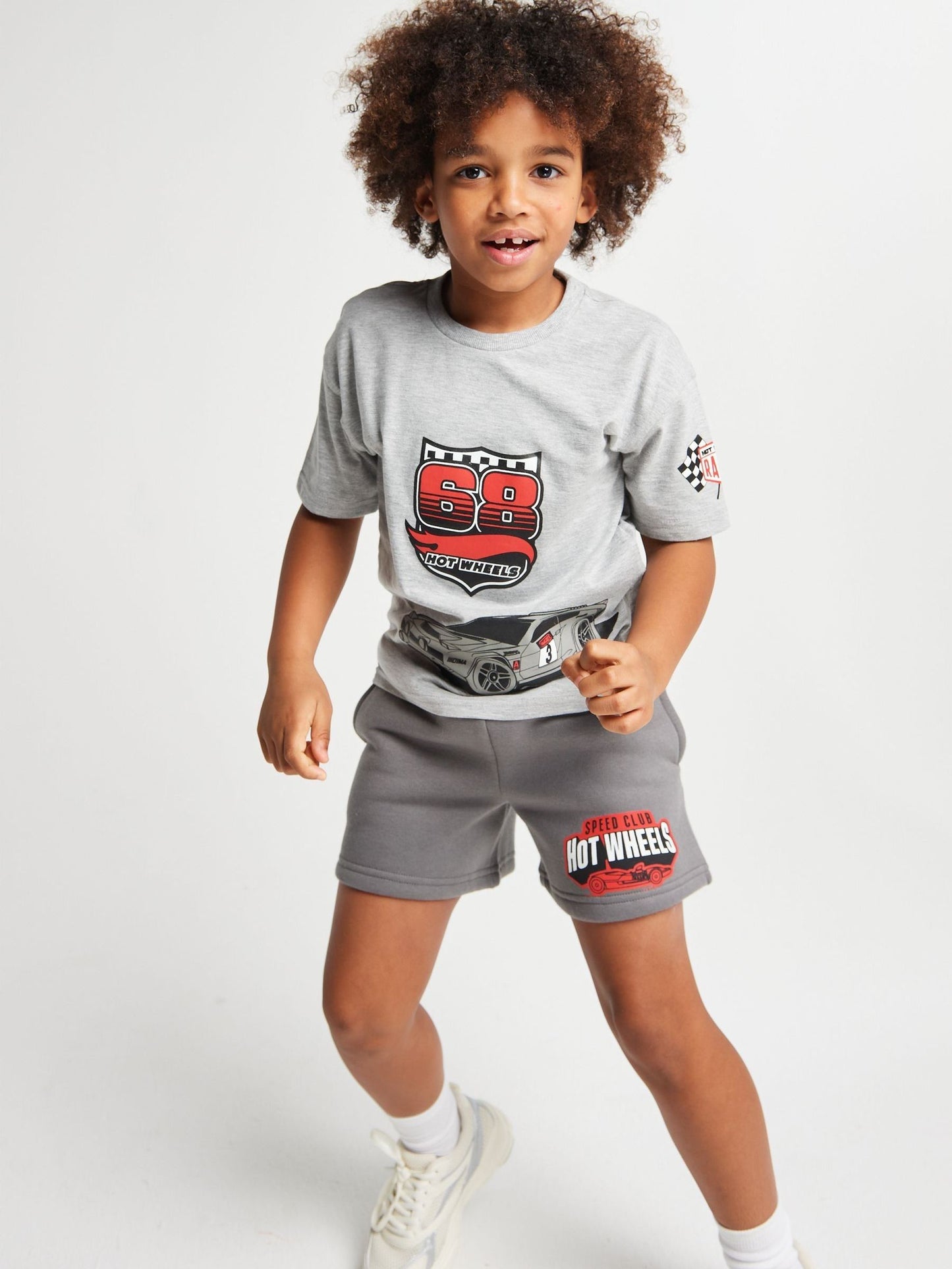 Brand Threads Grey Hot Wheels T-Shirt & Shorts Set image 3