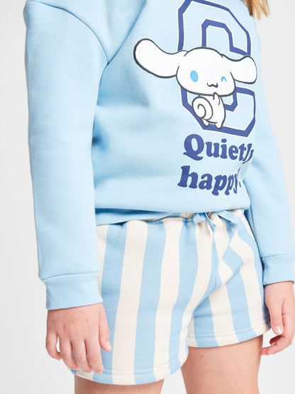 Dsiney Kidz - Brand Threads Blue Cinnamoroll Sweater & Shorts Set image 5