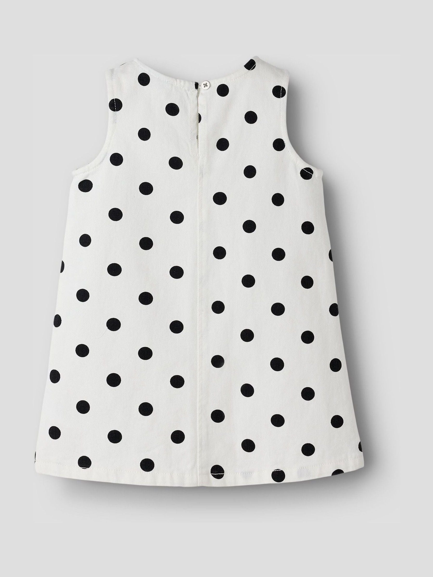 Dsiney Kidz - Name It White Polka Dot Denim Dress image 4