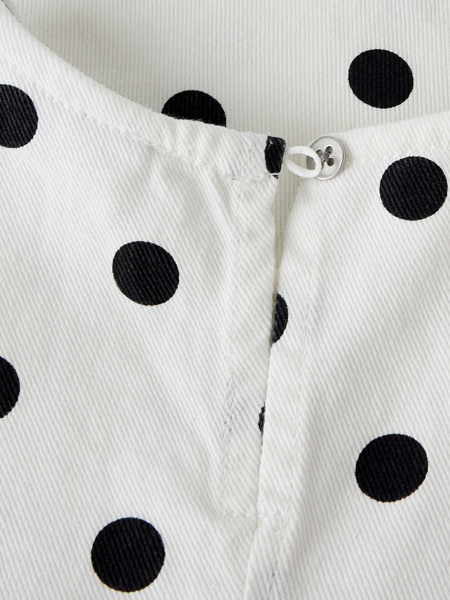 Dsiney Kidz - Name It White Polka Dot Denim Dress image 5