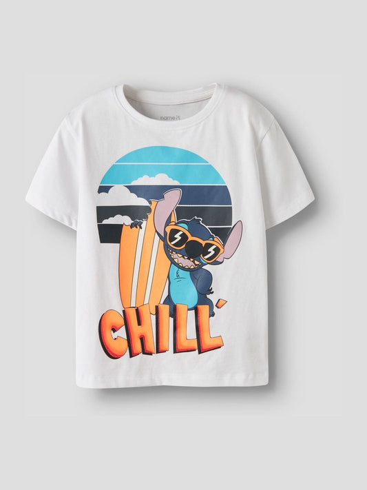 Name It White Stitch Short Sleeve T-Shirt image 3