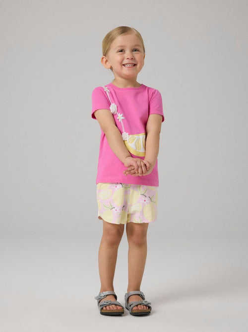 Dsiney Kidz - Name It Pink Lemon T-Shirt and Shorts Set image 1