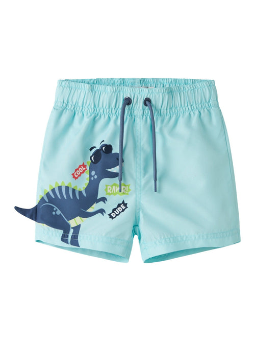 Name It Blue Dino Swim Shorts image 1