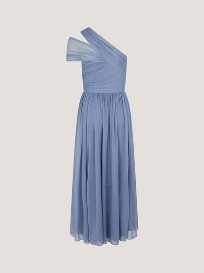 Monsoon Pale Blue Arianna One Shoulder Tulle Prom Dress image 3