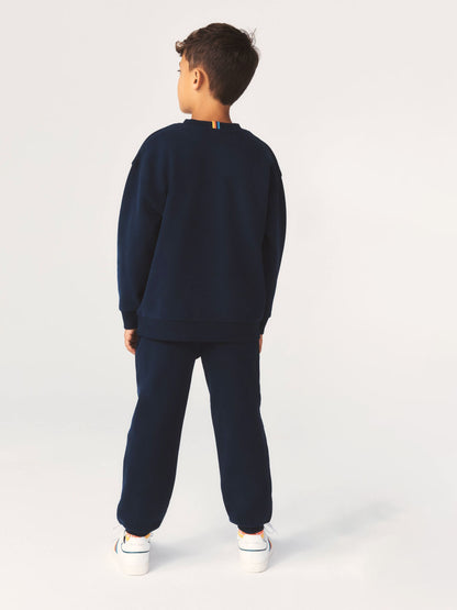 Dsiney Kidz - Paul Smith Junior Navy Graphic Sweatshirt and Joggers Set image 2
