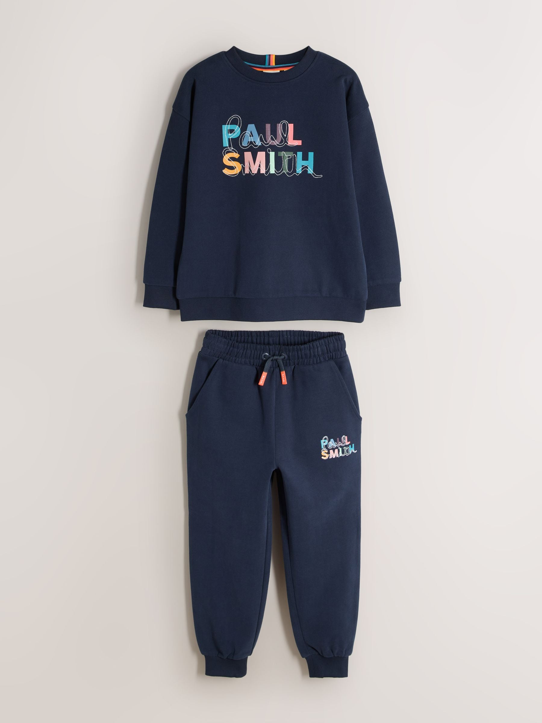 Dsiney Kidz - Paul Smith Junior Navy Graphic Sweatshirt and Joggers Set image 8