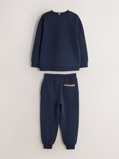 Dsiney Kidz - Paul Smith Junior Navy Graphic Sweatshirt and Joggers Set image 9