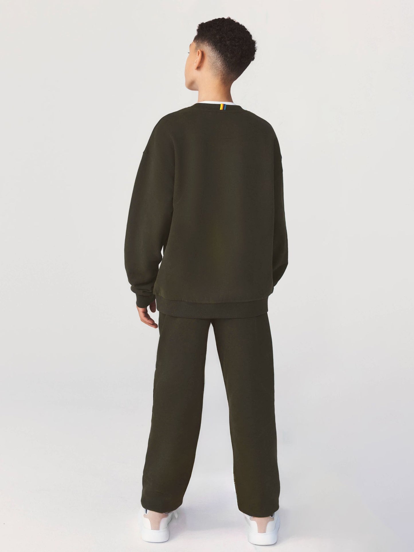 Dsiney Kidz - Paul Smith Junior Khaki Green Graphic Sweatshirt and Joggers Set image 2