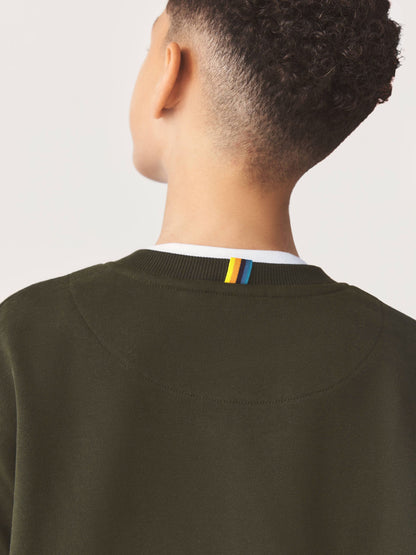 Dsiney Kidz - Paul Smith Junior Khaki Green Graphic Sweatshirt and Joggers Set image 6