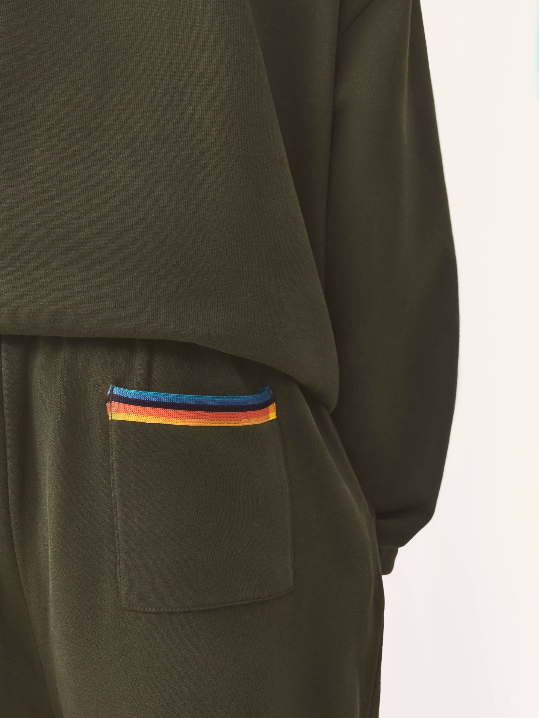 Dsiney Kidz - Paul Smith Junior Khaki Green Graphic Sweatshirt and Joggers Set image 8