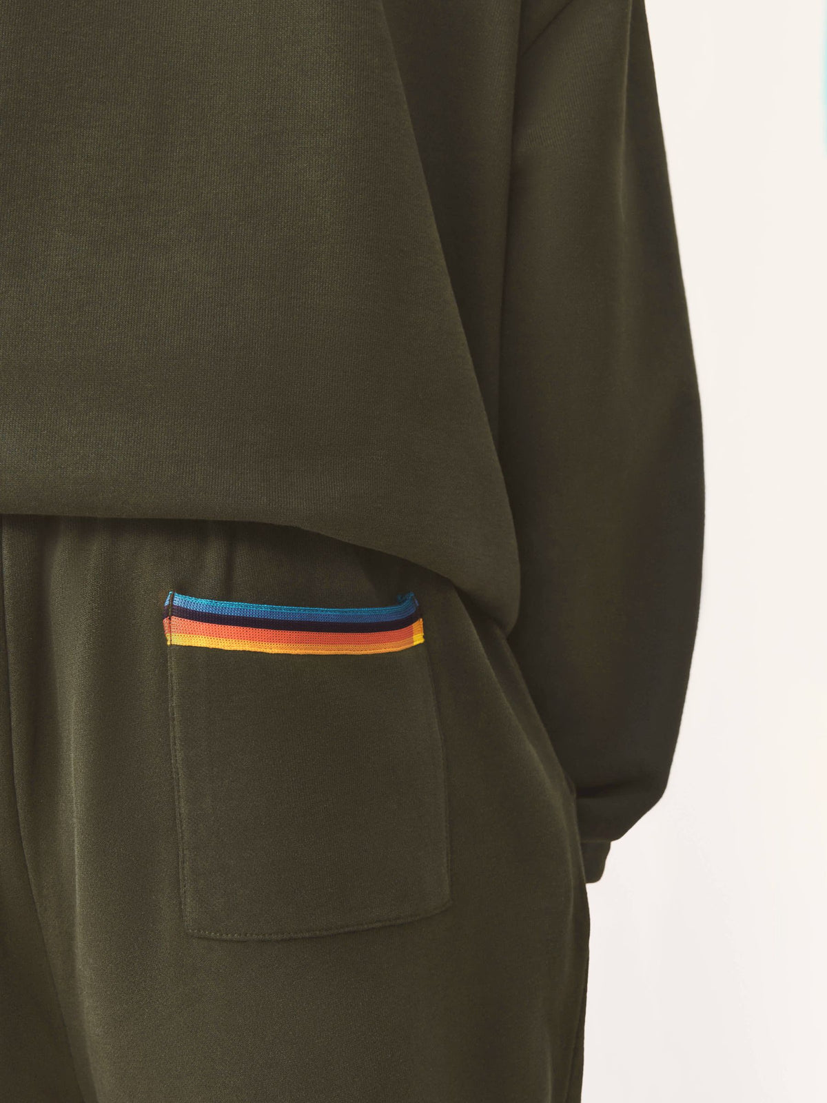 Dsiney Kidz - Paul Smith Junior Khaki Green Graphic Sweatshirt and Joggers Set image 8