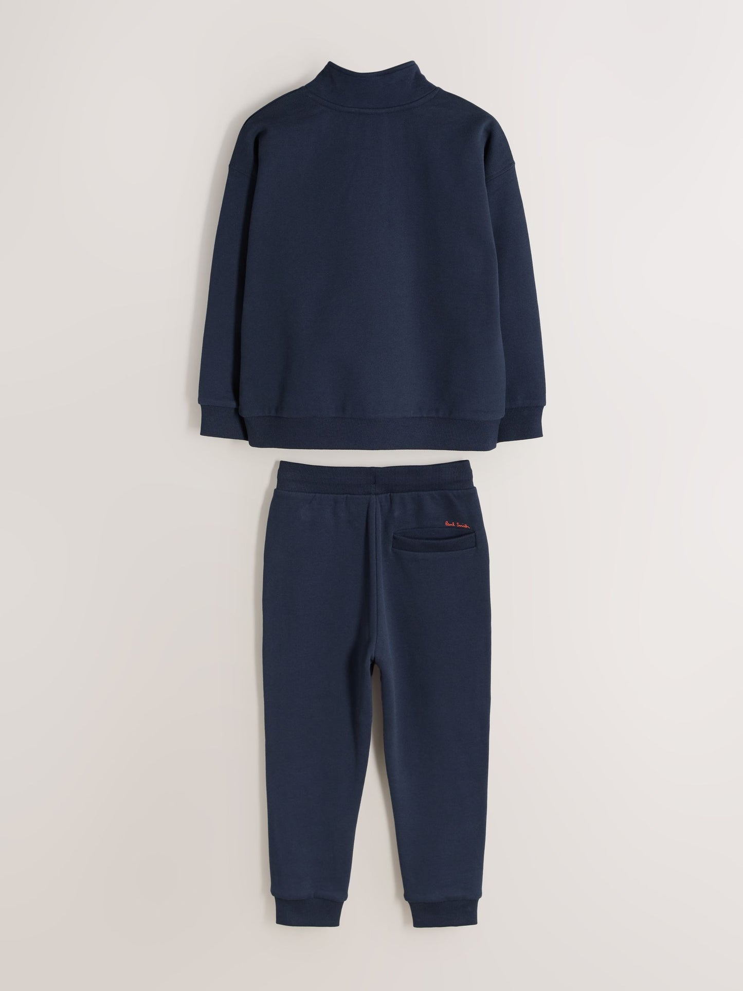 Dsiney Kidz - Paul Smith Junior Navy Funnel Neck Zip Through Sweatshirt and Joggers Set image 2