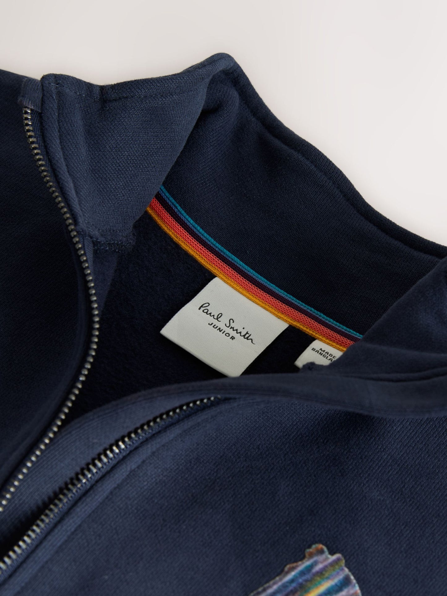 Dsiney Kidz - Paul Smith Junior Navy Funnel Neck Zip Through Sweatshirt and Joggers Set image 6