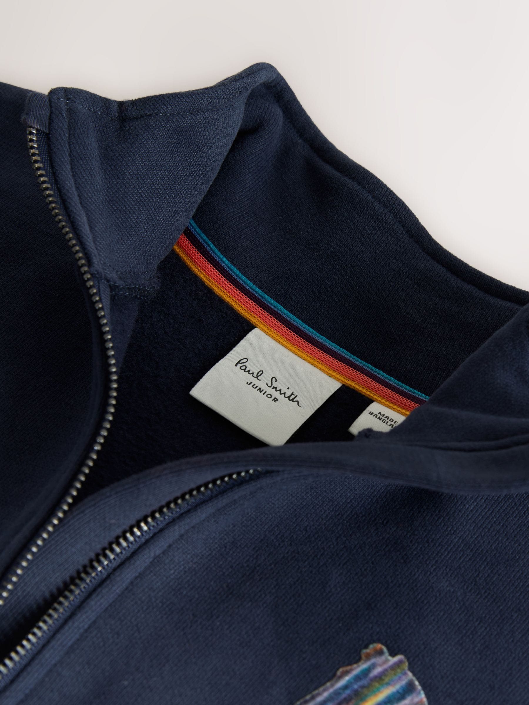 Dsiney Kidz - Paul Smith Junior Navy Funnel Neck Zip Through Sweatshirt and Joggers Set image 6
