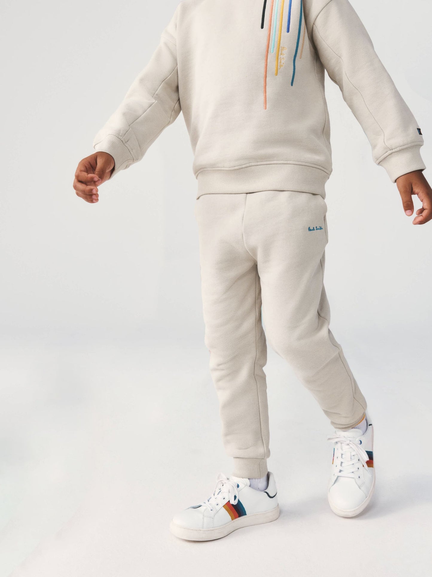 Dsiney Kidz - Paul Smith Junior Stone Embroidered Stripe Sweatshirt And Joggers Set image 3