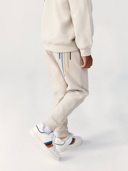 Dsiney Kidz - Paul Smith Junior Stone Embroidered Stripe Sweatshirt And Joggers Set image 4