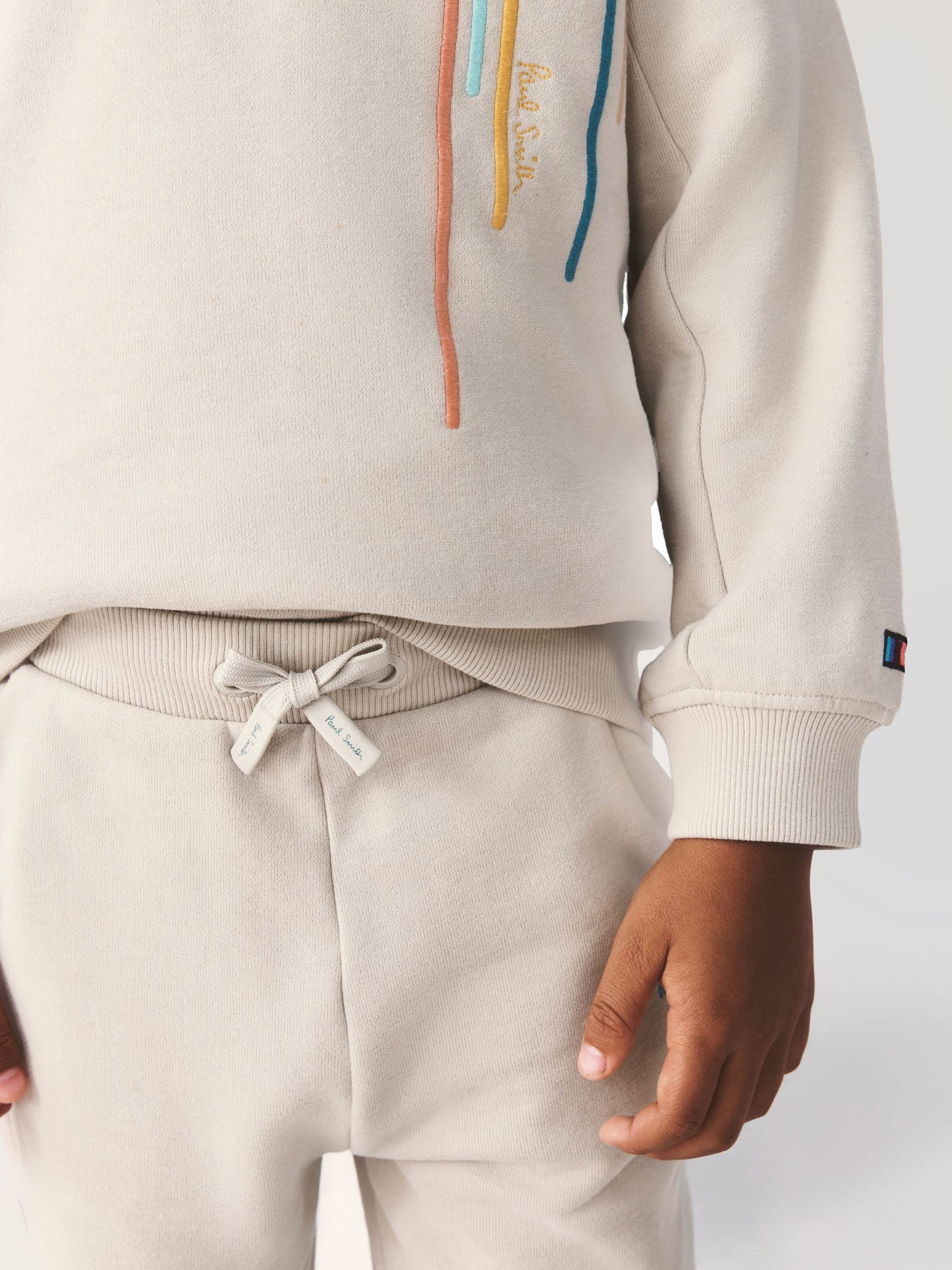 Dsiney Kidz - Paul Smith Junior Stone Embroidered Stripe Sweatshirt And Joggers Set image 5