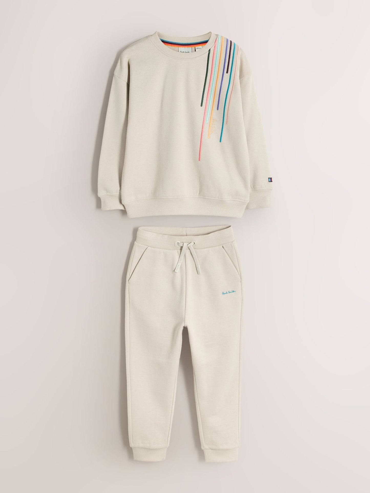 Dsiney Kidz - Paul Smith Junior Stone Embroidered Stripe Sweatshirt And Joggers Set image 8