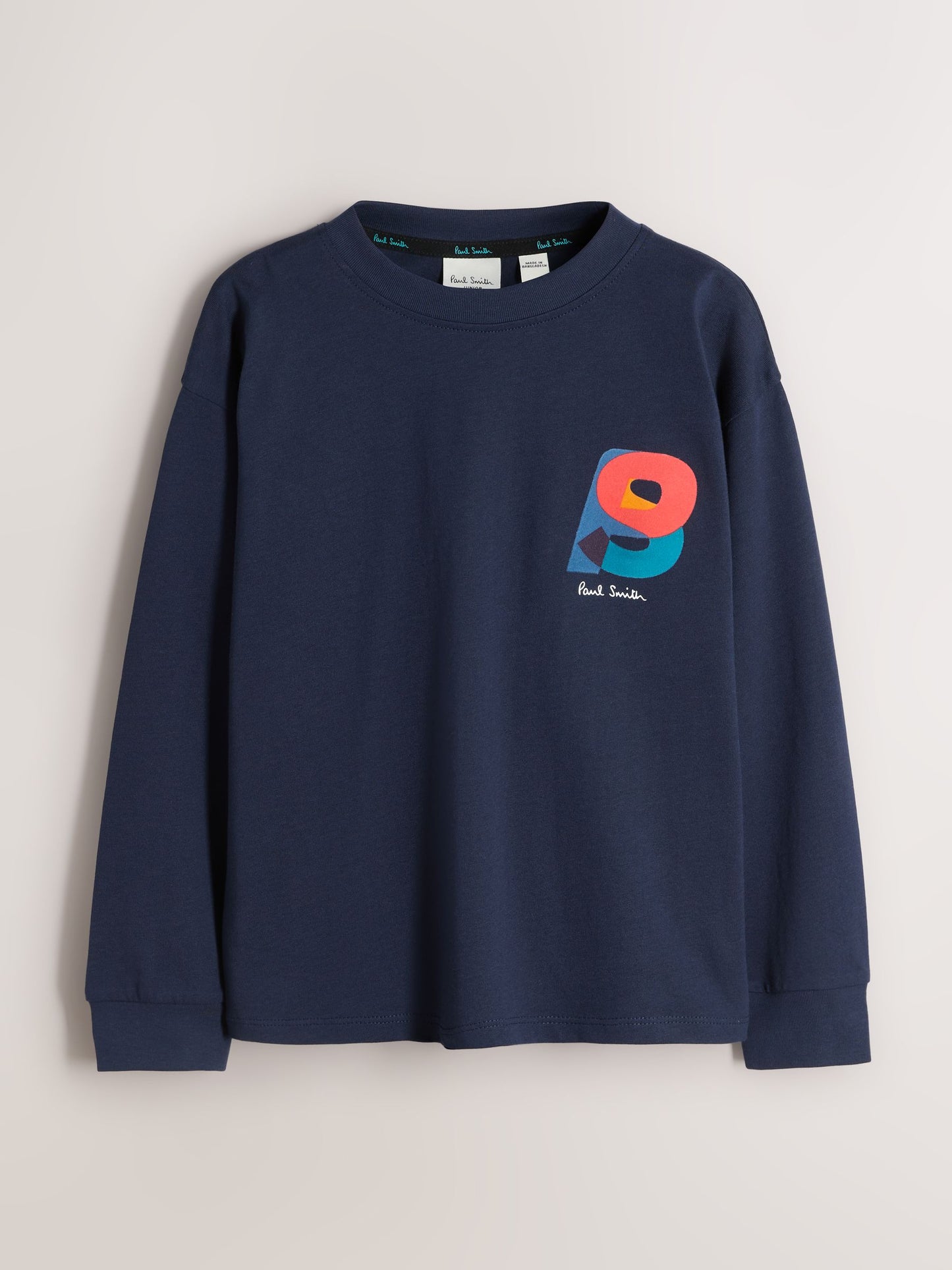 Dsiney Kidz - Paul Smith Junior Blue/Grey Long Sleeve Graphic T-Shirts 3 Pack image 2
