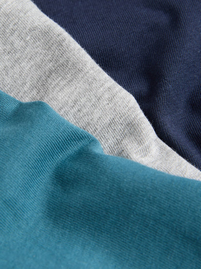 Dsiney Kidz - Paul Smith Junior Blue/Grey Long Sleeve Graphic T-Shirts 3 Pack image 6