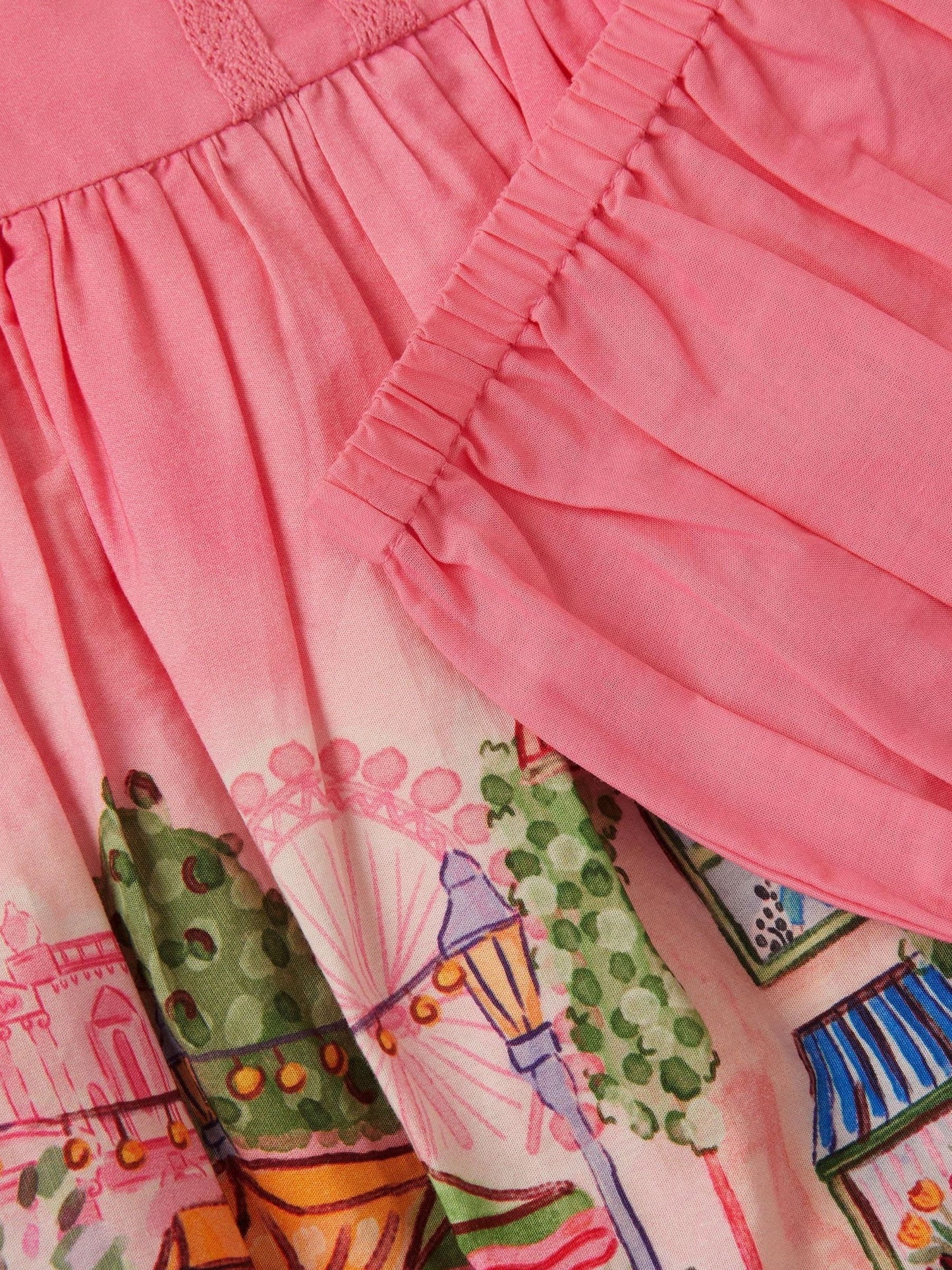 Monsoon Pink Baby London Skyline Dress & Underwear Set image 3