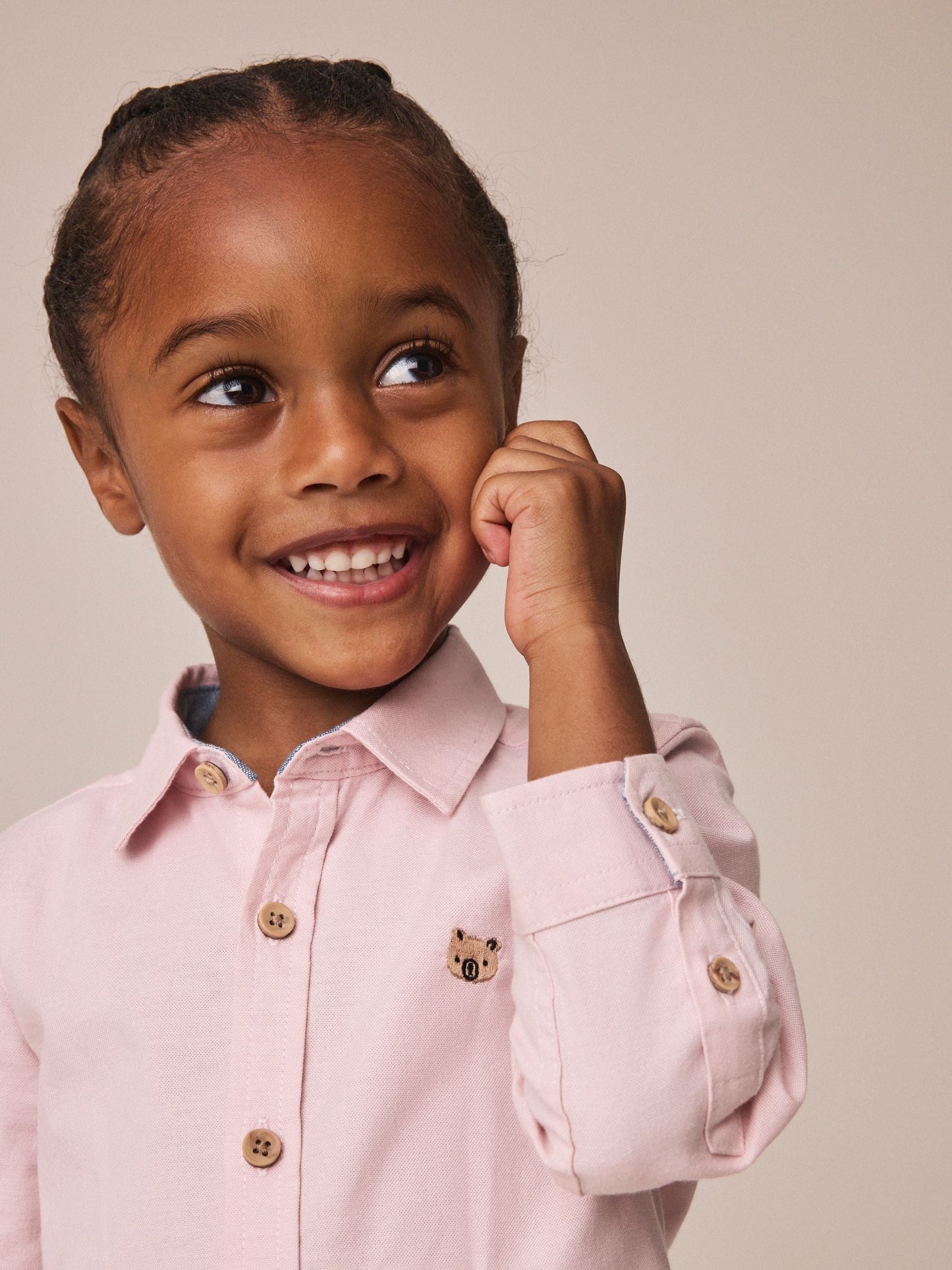 Dsiney Kidz - Pink Long Sleeve Oxford Shirt (3mths-7yrs) image 1