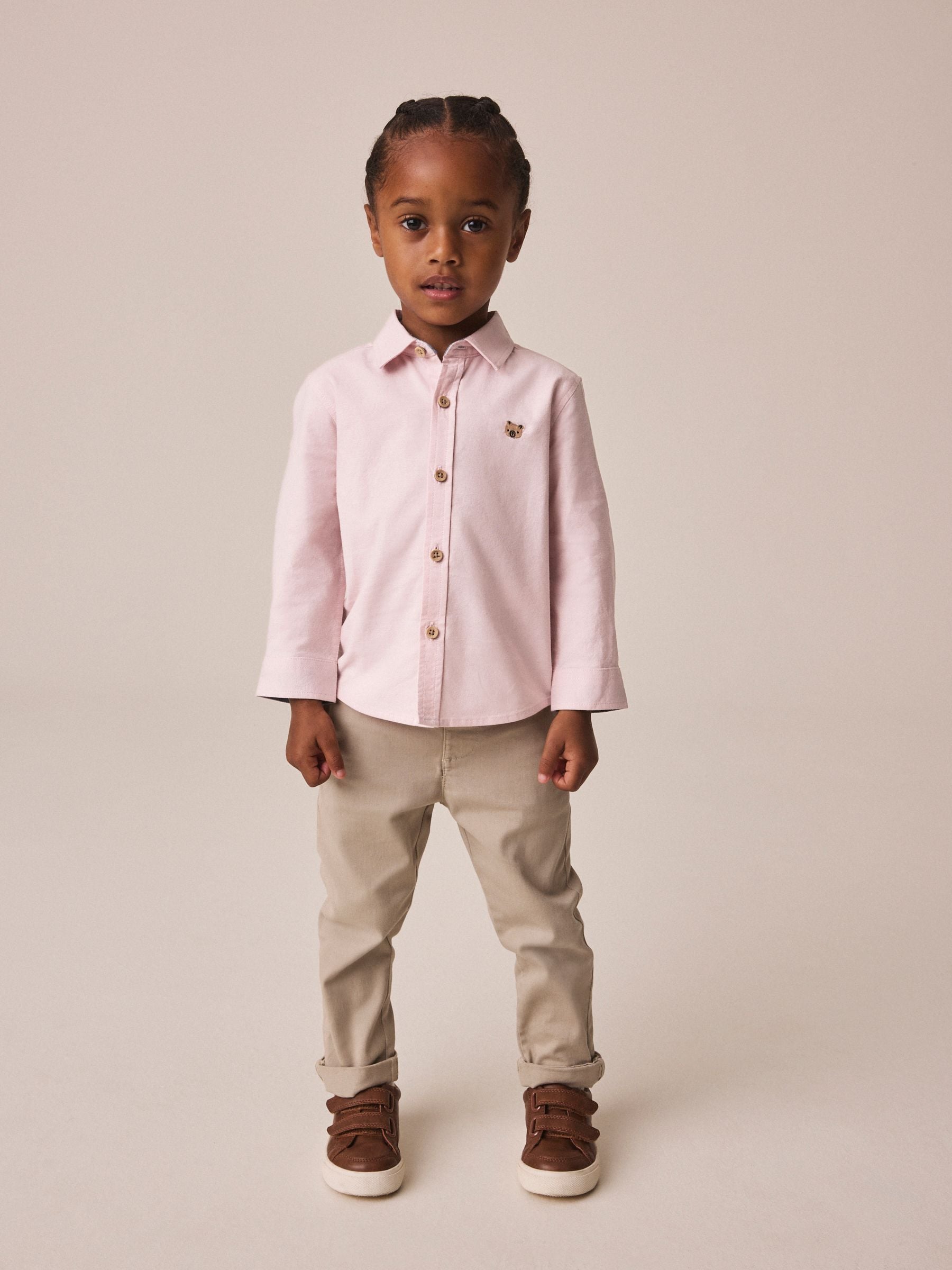Dsiney Kidz - Pink Long Sleeve Oxford Shirt (3mths-7yrs) image 2