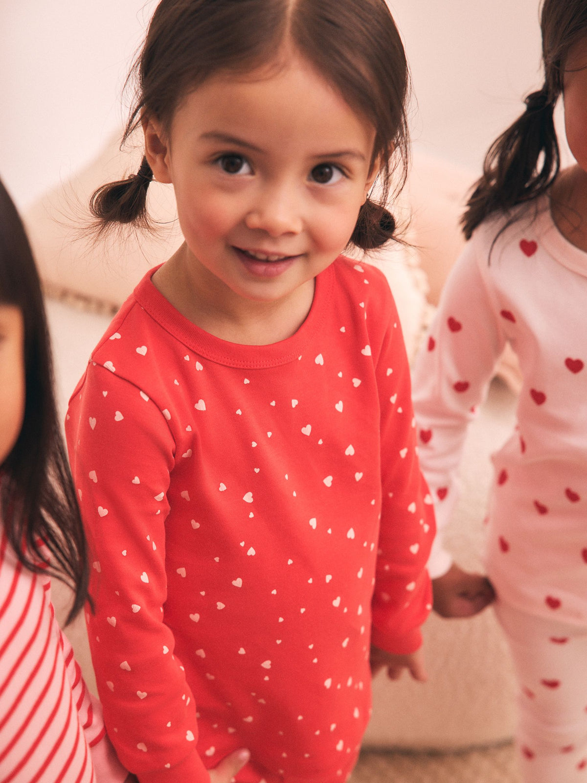 Red/Ecru Snuggle Pyjamas 3 Pack (9mths-12yrs) - image 6
