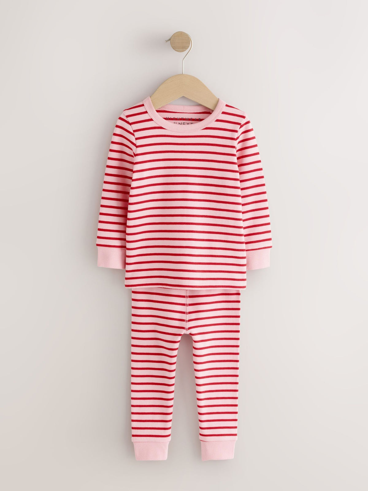 Red/Ecru Snuggle Pyjamas 3 Pack (9mths-12yrs) - image 7