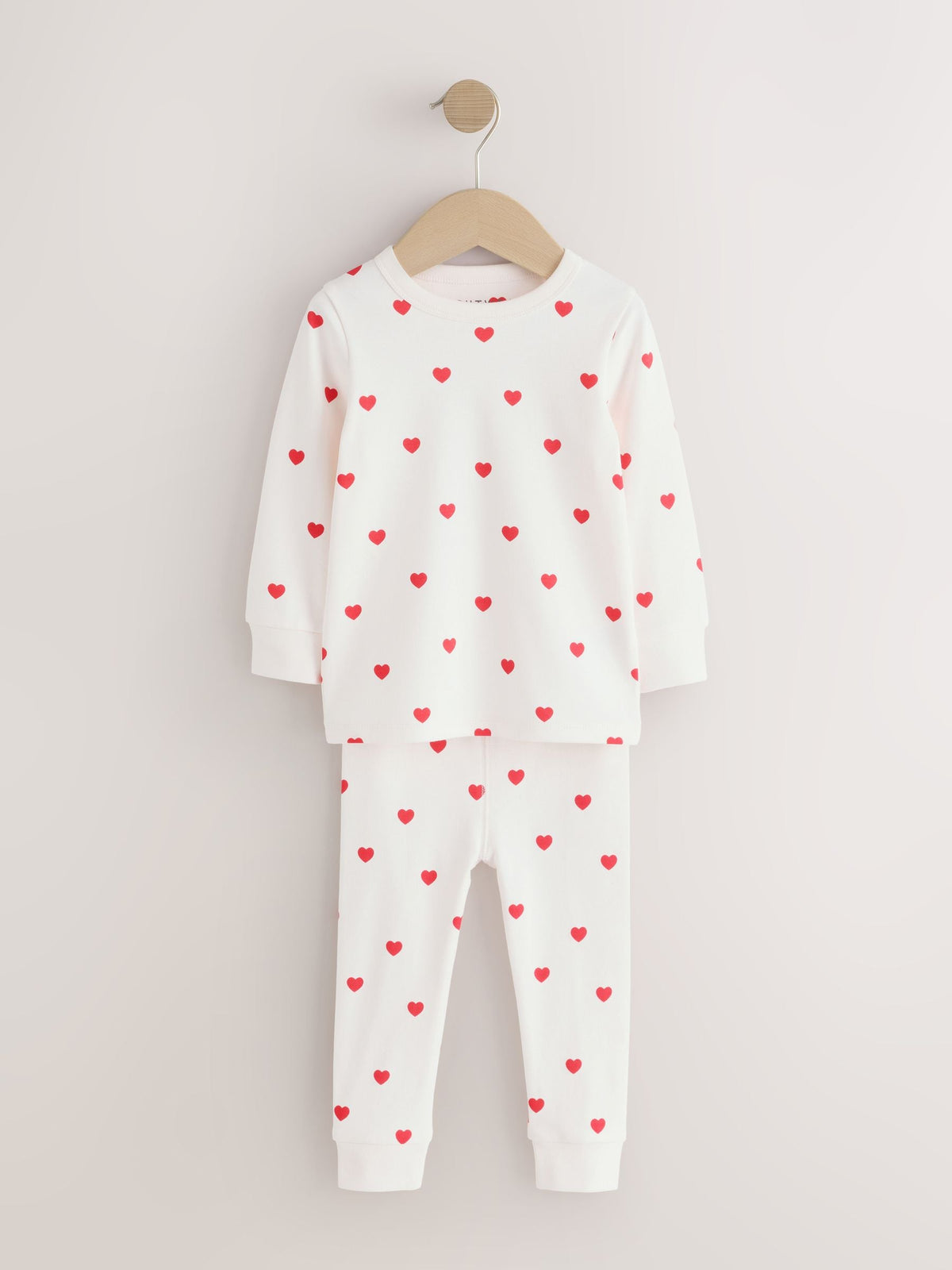 Red/Ecru Snuggle Pyjamas 3 Pack (9mths-12yrs) - image 9