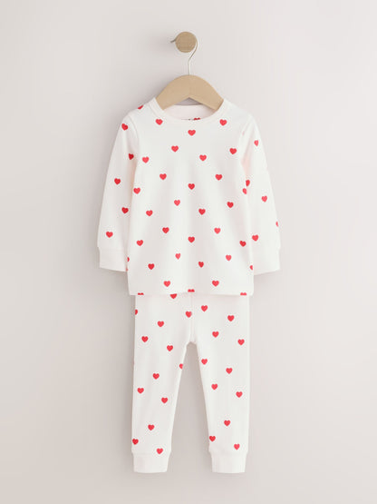 Red/Ecru Snuggle Pyjamas 3 Pack (9mths-12yrs) - image 9
