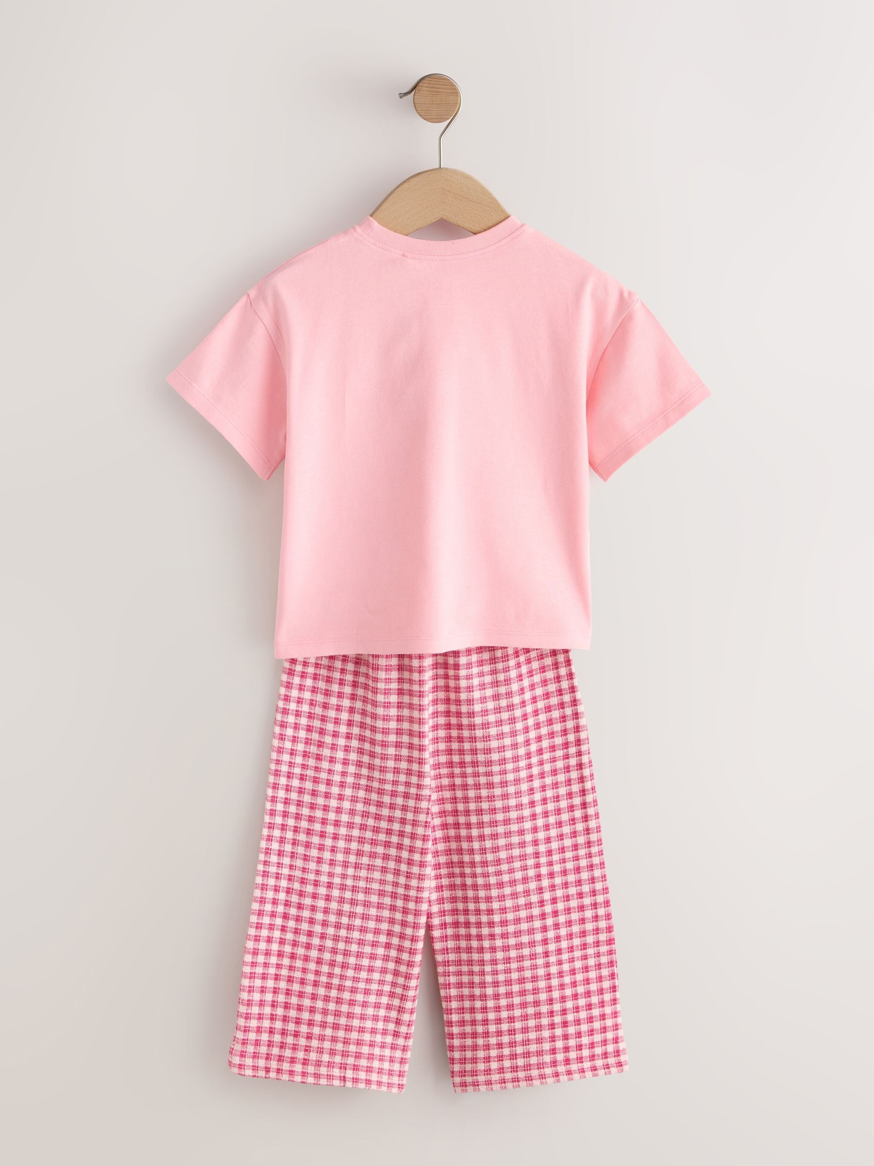 Pink Heart Gingham Top & Joggers Set (3mths-7yrs) image 3