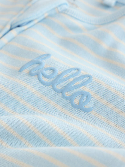 Pale Blue Cloud Two Way Zip Sleepsuits 4 Pack (0mths-3yrs) - image 17