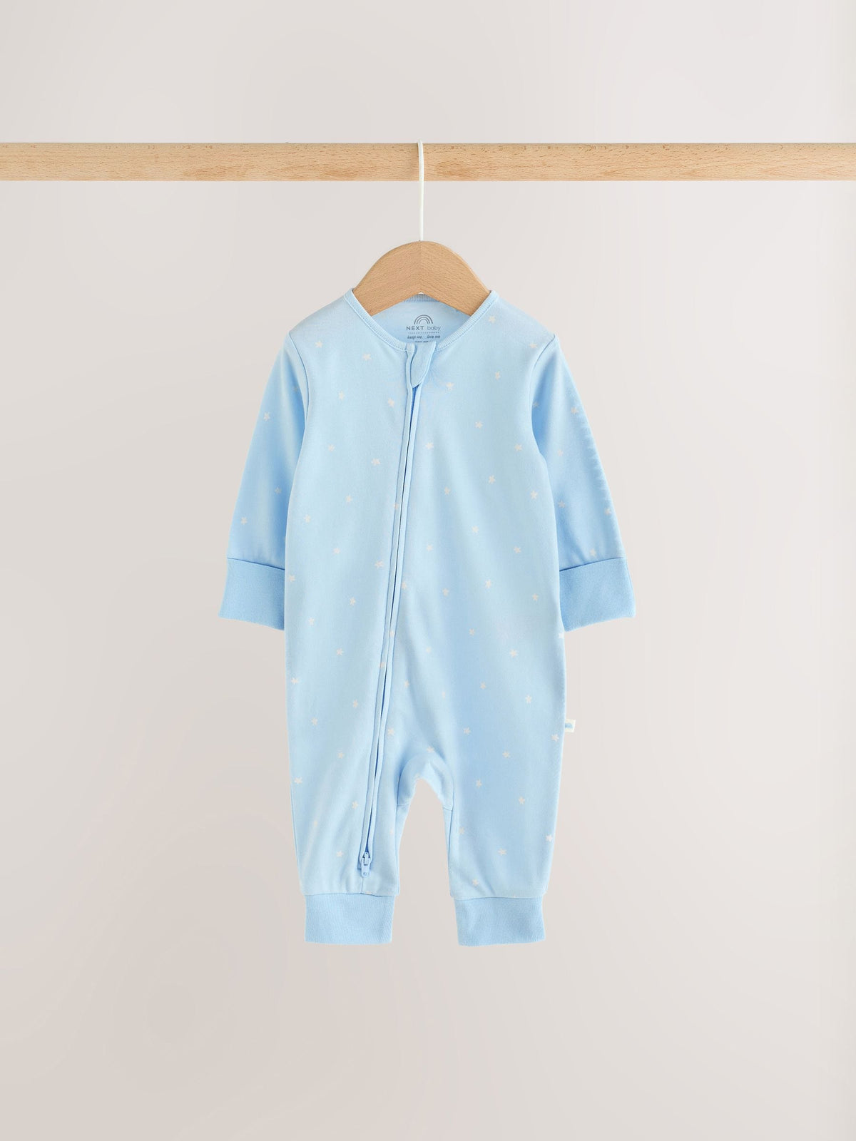 Pale Blue Cloud Two Way Zip Sleepsuits 4 Pack (0mths-3yrs) - image 8