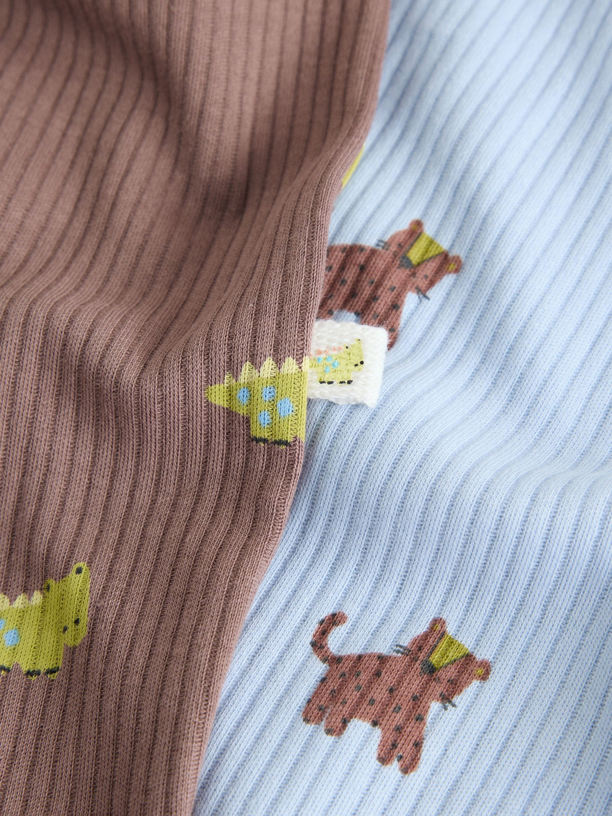 Multi Mini Animals Two Way Zip Sleepsuits 4 Pack (0mths-3yrs) - image 13