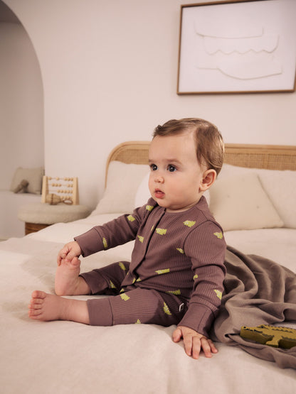 Multi Mini Animals Two Way Zip Sleepsuits 4 Pack (0mths-3yrs) - image 3