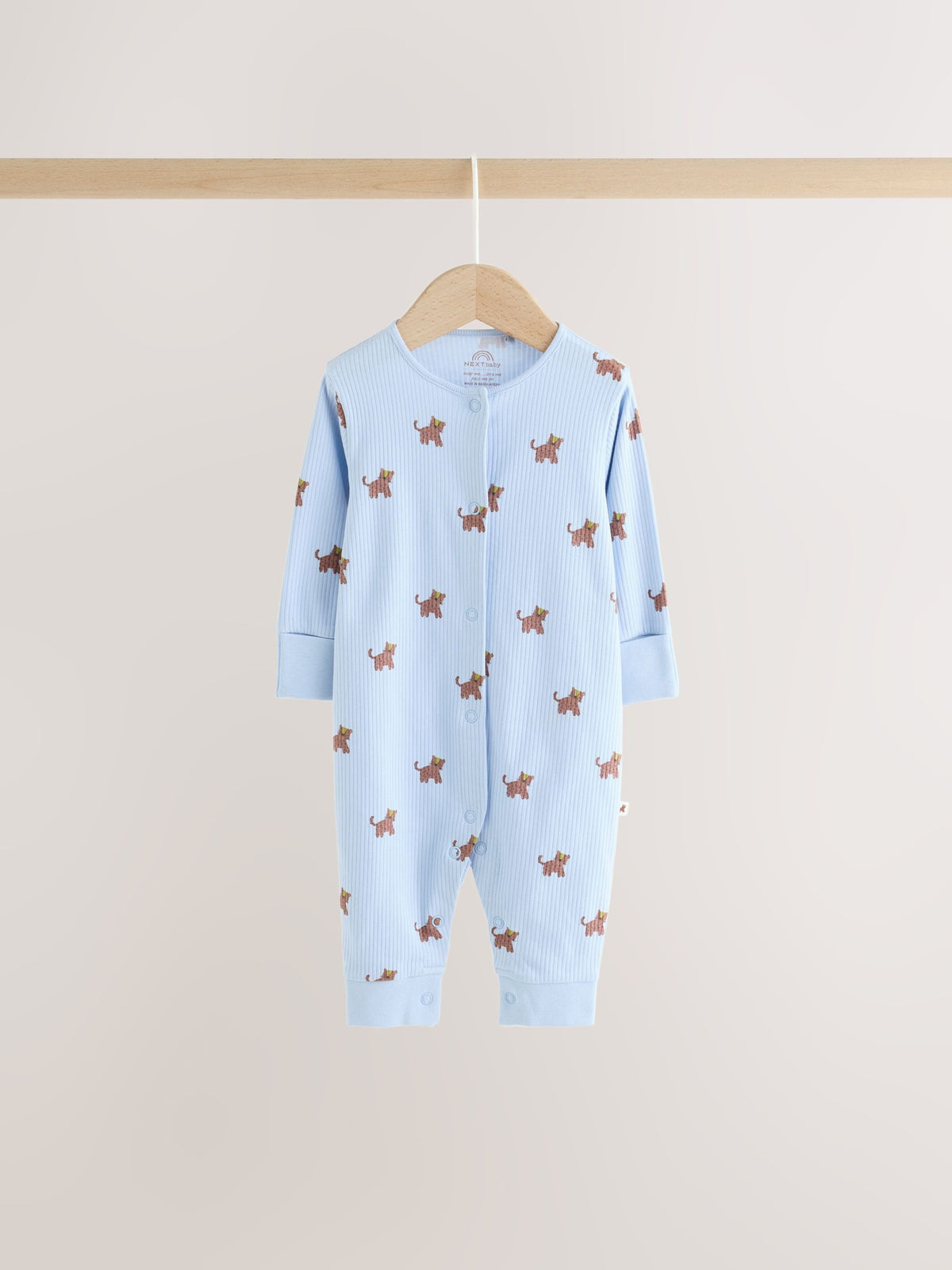 Multi Mini Animals Two Way Zip Sleepsuits 4 Pack (0mths-3yrs) - image 9