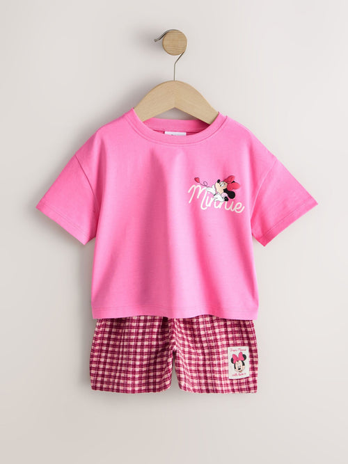 Pink Minnie Mouse T-Shirt and Shorts Set (3mths-7yrs) image 1