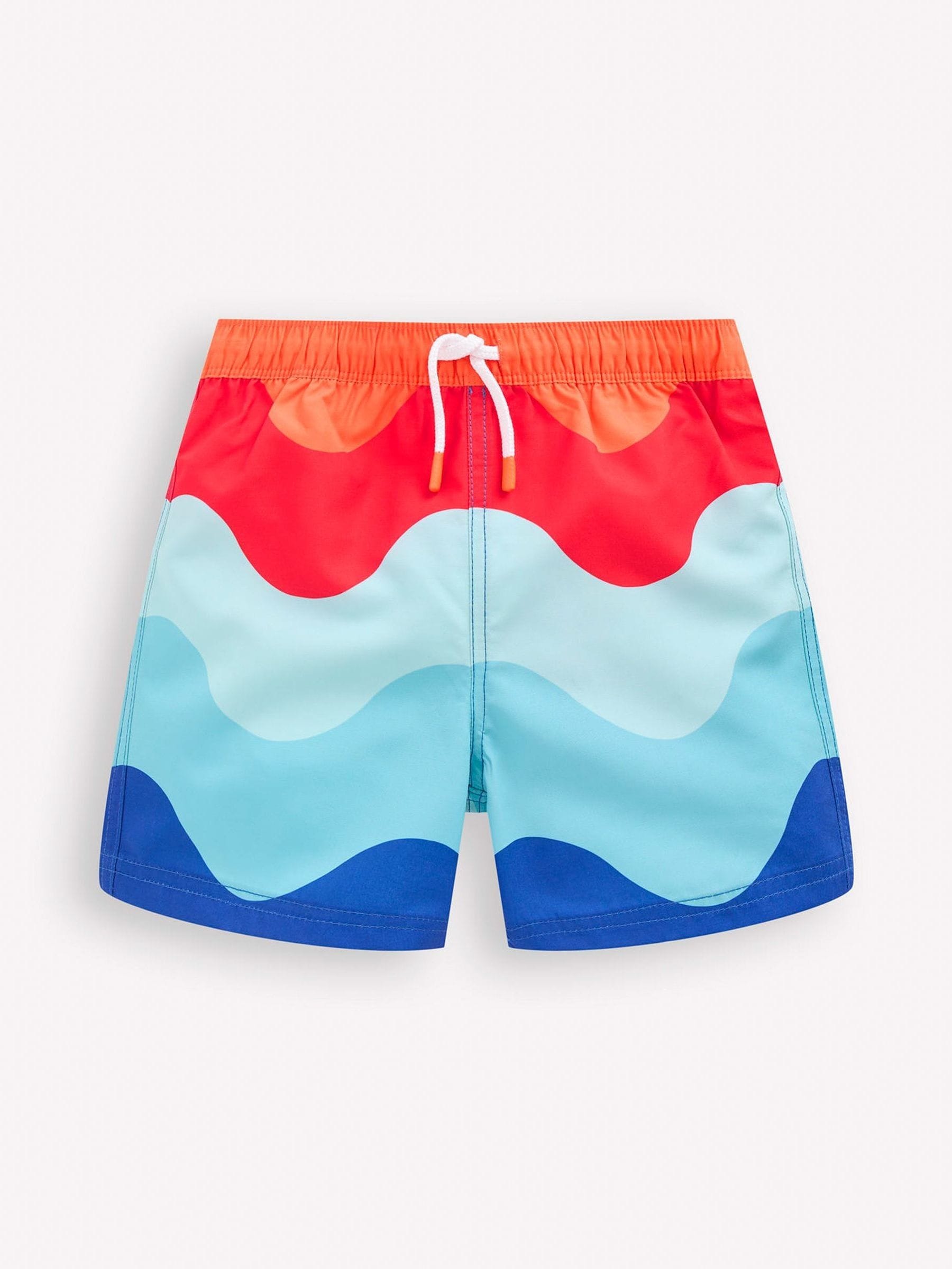 Boden Blue - Wide Waves Swim Shorts image 1