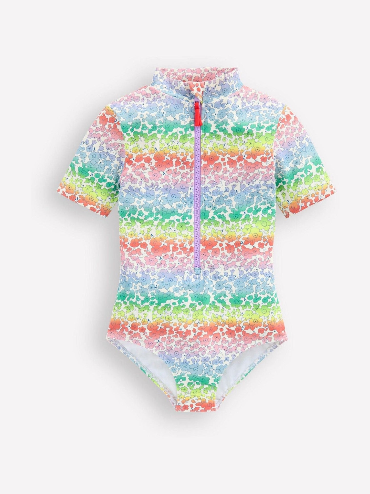 Boden Pink Short Sleeve Swimsuit image 1