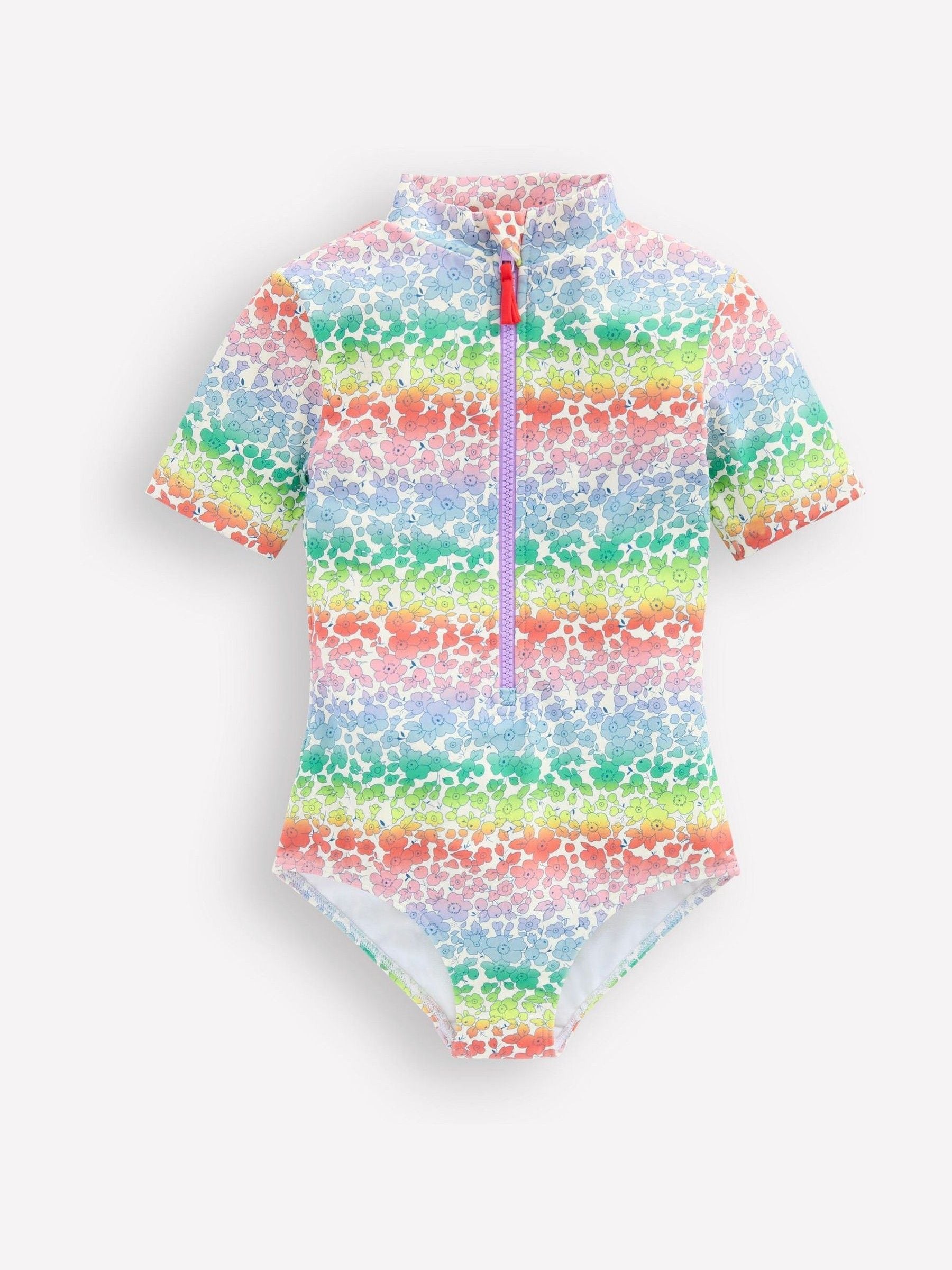 Boden Pink Short Sleeve Swimsuit image 1