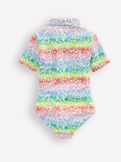 Boden Pink Short Sleeve Swimsuit image 2