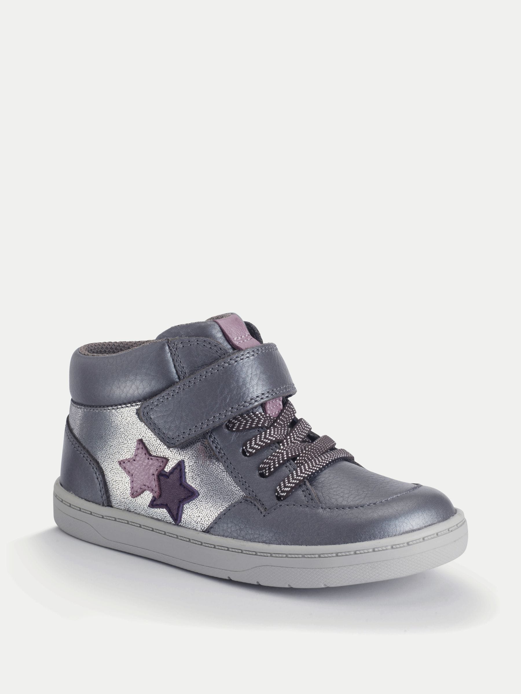 Start Rite Grey Orbit Leather High Top Ankle Boots image 2